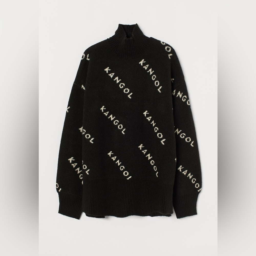 NEW Kangol x H&M limited edition collaboration black sweater